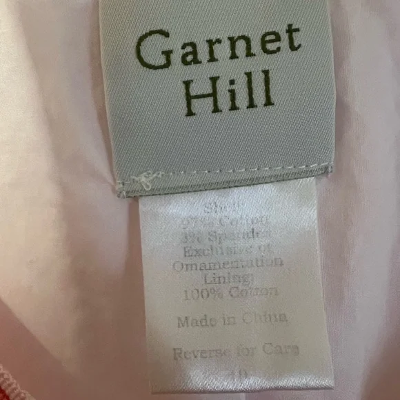 Garnet Hill 10 Pink White Seersucker Sleeveless Knee Length Dress - Picture 6 of 7